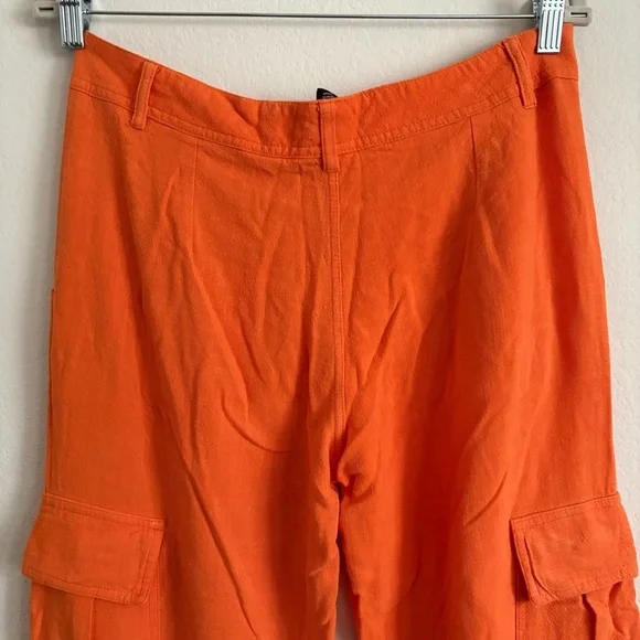 Urban Outfitters Archive Orange Low-rise Cargo Trousers - size small - Picture 6 of 13